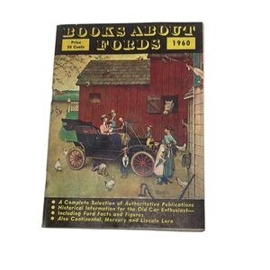 Vintage 1960 Book About Fords paperback